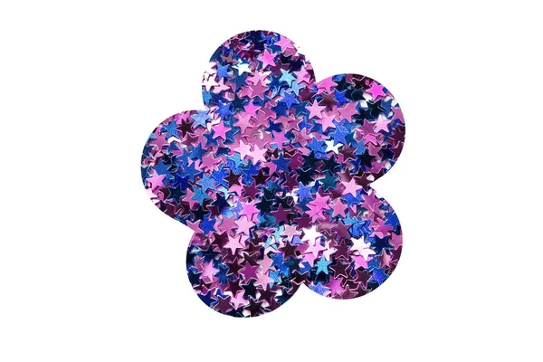 Glitter çiçek isolater — Stok fotoğraf