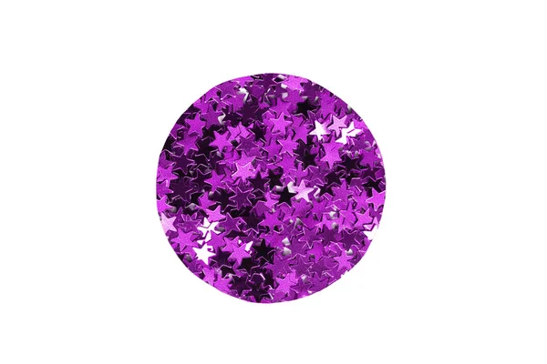 Lila glitter cirkel — Stockfoto