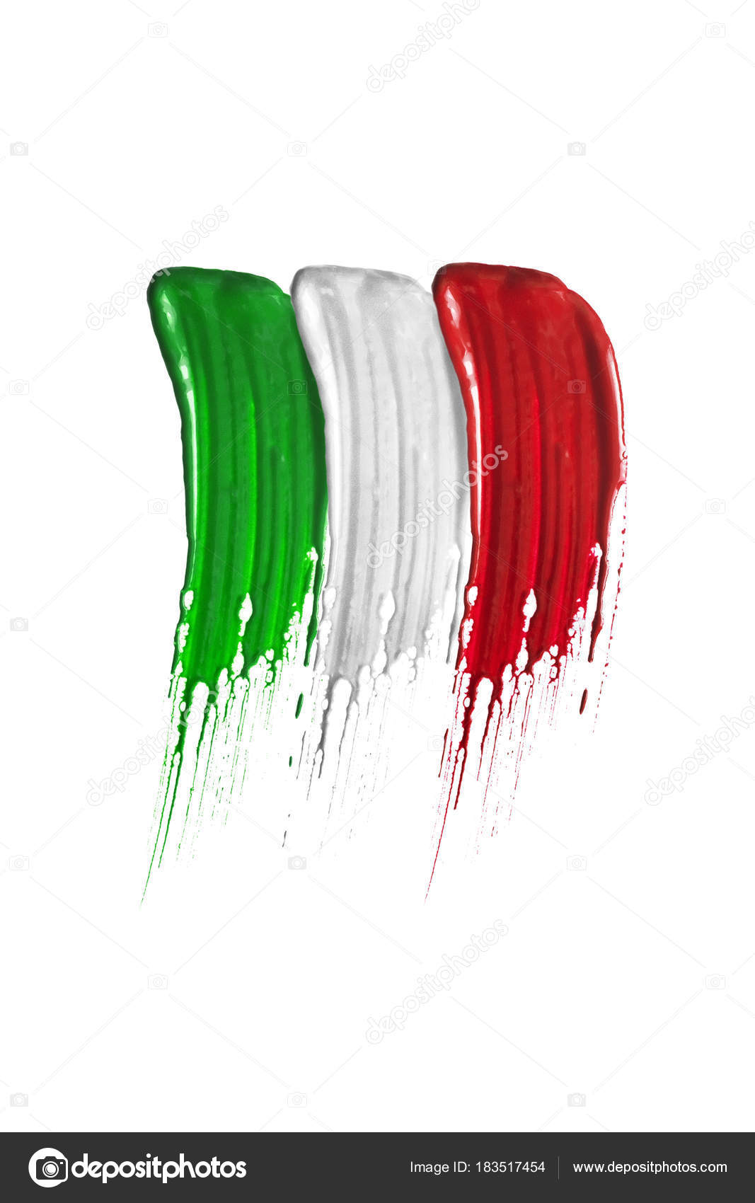 Pennellate bandiera italiana - Foto Stock: Foto, Immagini ...