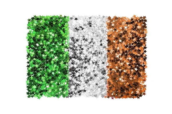 Прапор Ірландії блиск — стокове фото