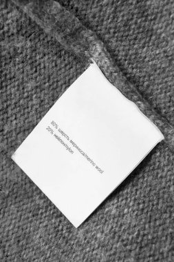 İçerik giysi etiketi