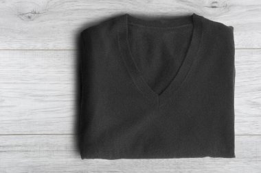 Kazak üzerine ahşap arka plan