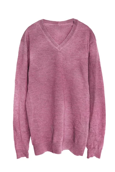 Pinkfarbener Pullover isoliert — Stockfoto