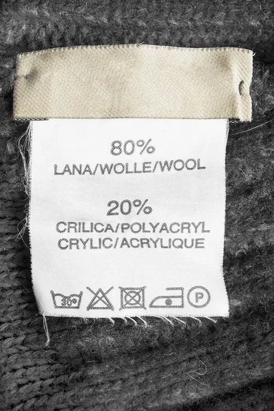 Content and care label