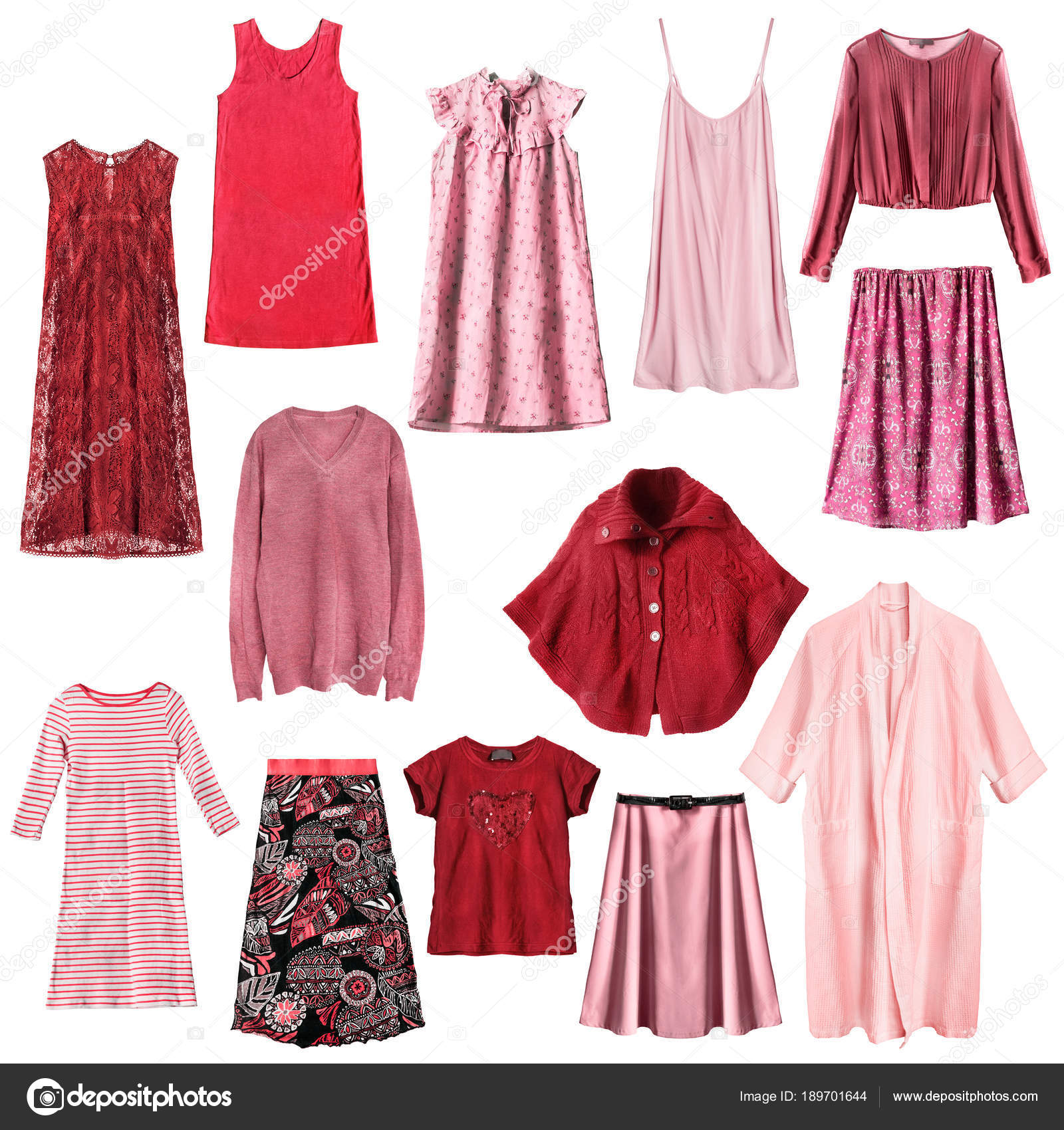 white and pink clothes