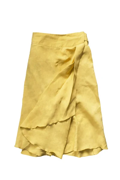 Yellow skirt isolated — Stock Photo, Image