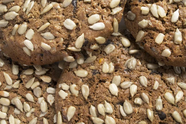 Sweet cereal cookies closeup — Stock Photo, Image