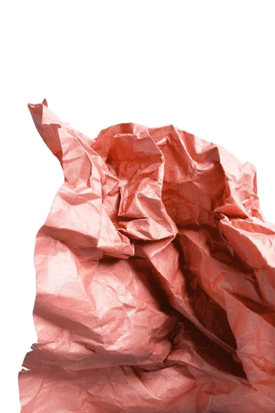 Oranje Crumpled papier — Stockfoto