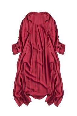 Kırmızı elbise izole