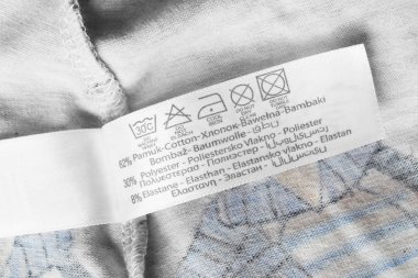 Kompozisyon ve bakım etiket