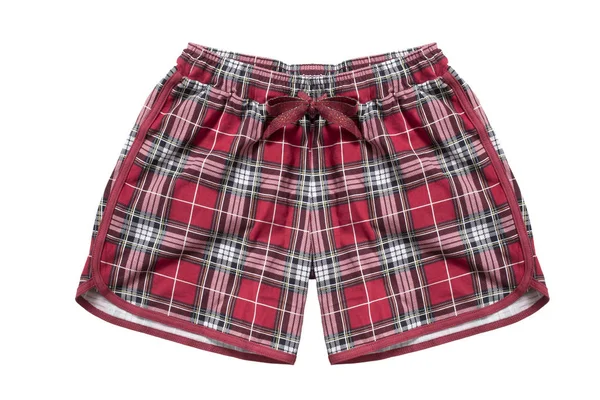 Tartanshorts isolerade — Stockfoto