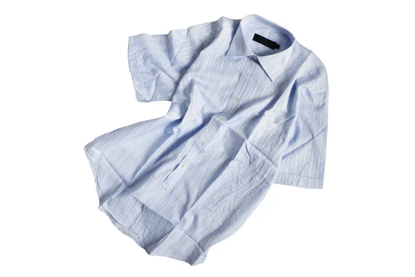 Niebieska koszula na białym tle — Zdjęcie stockowe