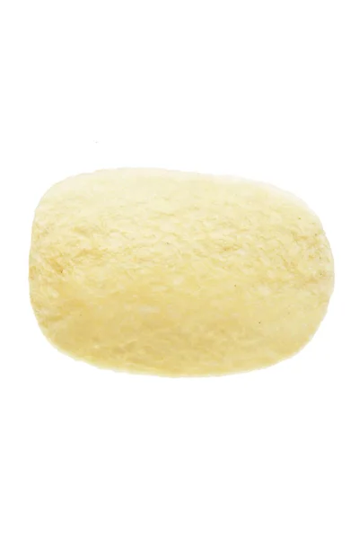 Jednoduchá Žlutá Bramborová Sůl Izolovaná Přes Bílou — Stock fotografie