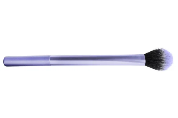 Purple Synthetic Makeup Brush White Background — Stock Photo, Image