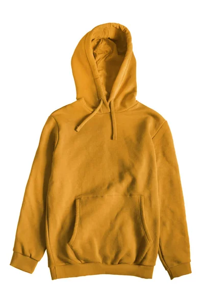Желтая Спортивная Рубашка Капюшоном — стоковое фото
