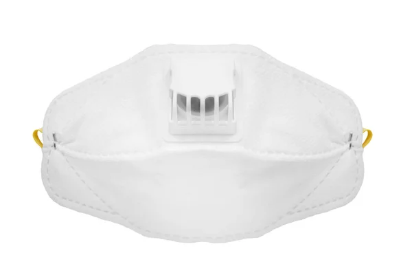 Protective textile mask with a filter isolated over white