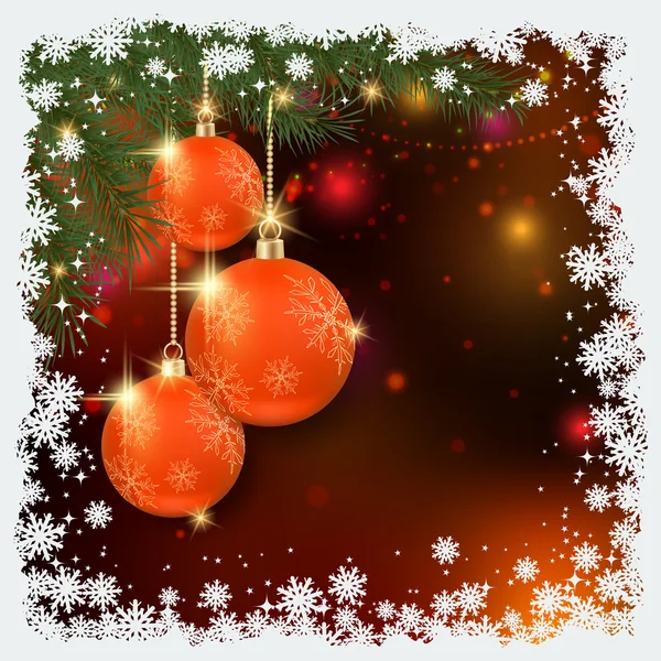Jul och nyår vektorgrafik bakgrund — Stock vektor