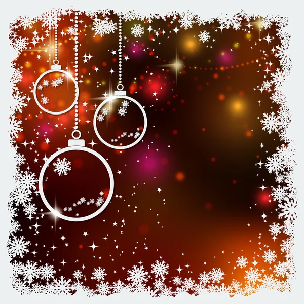 圣诞节和新年矢量背景 — 图库矢量图片