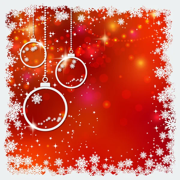 Weihnachten und Neujahr Vektor Hintergrund — Stockvektor
