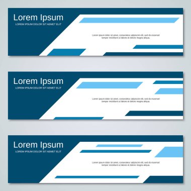 Soyut geometrik tarzı web Bannerlar