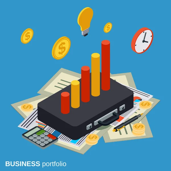 Conceito de vetor de carteira de negócios —  Vetores de Stock