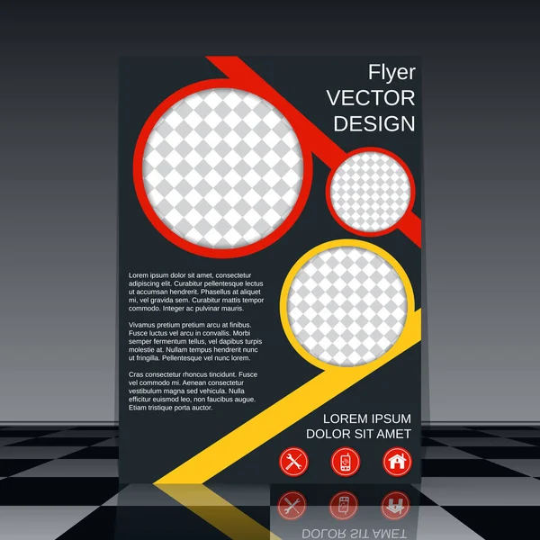 Professional business flyer vector design — Stock Vector