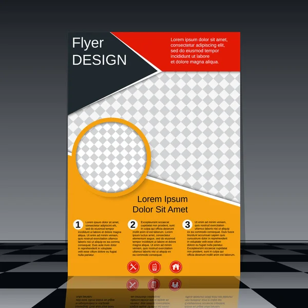 Professional business flyer vector design — Stock Vector