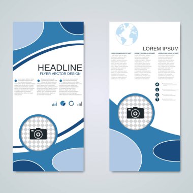 Modern roll-up banner tasarım vektör