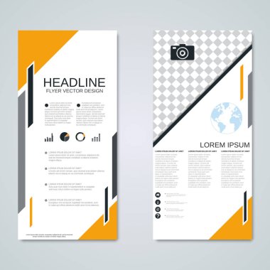 Modern roll-up banner tasarım vektör