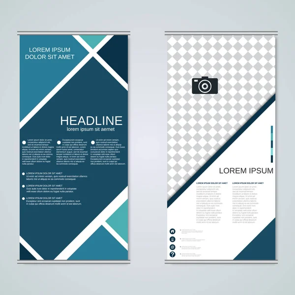 Moderne roll-up banners vector design — Stockvector