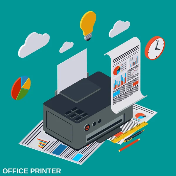 Illustration für Büro- und Heimdrucker — Stockvektor