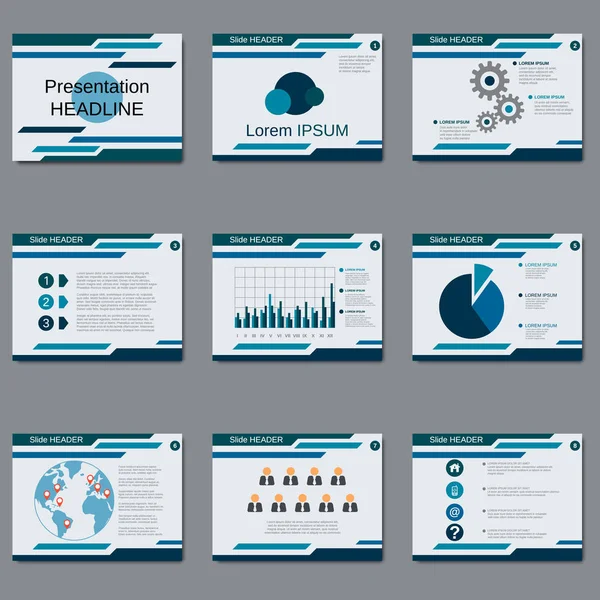 Plantilla de vector de presentación profesional — Archivo Imágenes Vectoriales