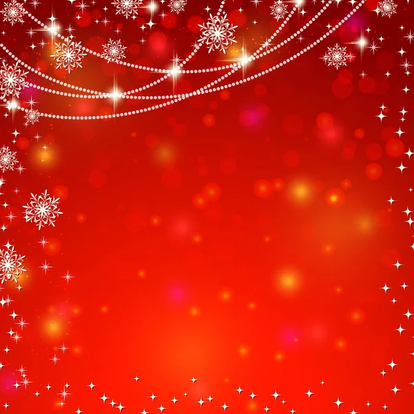 Navidad y Año Nuevo rojo vector de fondo — Vector de stock