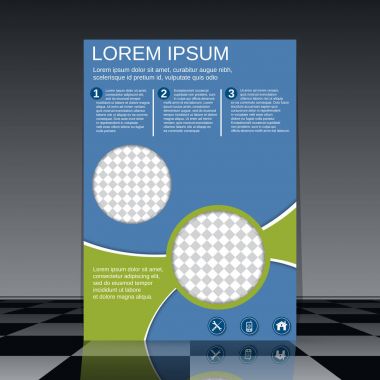 Profesyonel el ilanı vektör tasarım şablonu