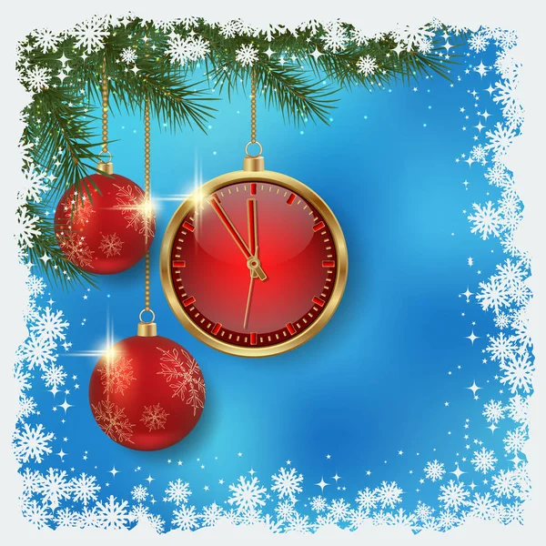 Vánoce a nový rok vektorové pozadí — Stockový vektor