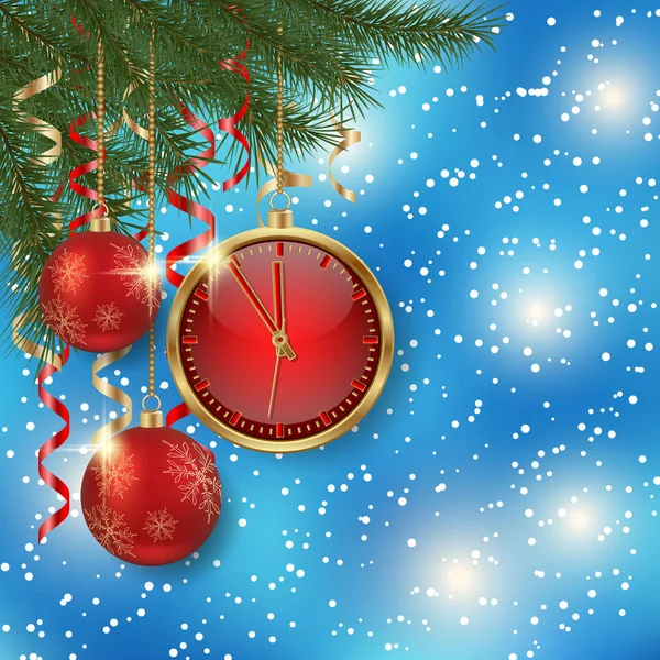 Noel ve yeni yıl vektör arka plan — Stok Vektör