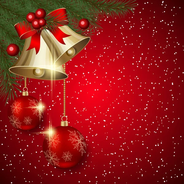 Noël et Nouvel An fond vectoriel — Image vectorielle