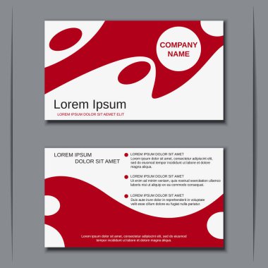 İş kartvizit vektör tasarım şablonu