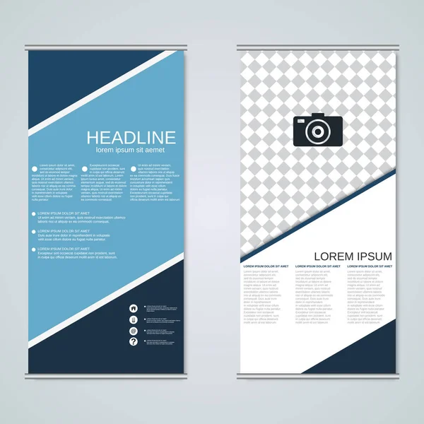 Moderne bedrijven van de roll-up banners vector sjabloon — Stockvector