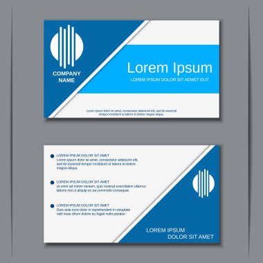 İş kartvizit vektör tasarım şablonu