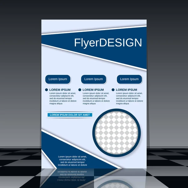 Professionele flyer vector ontwerpsjabloon — Stockvector