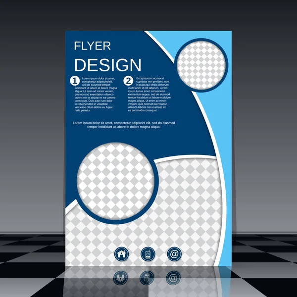 Plantilla de diseño de vector de folleto profesional — Vector de stock