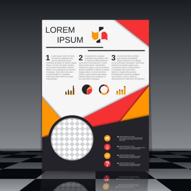 Profesyonel el ilanı vektör tasarım şablonu