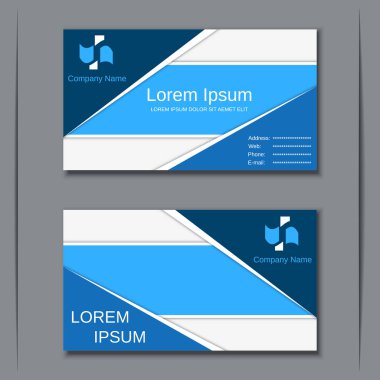 İş kartvizit vektör tasarım şablonu