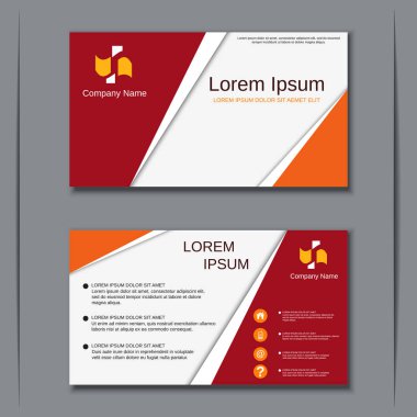 İş kartvizit vektör tasarım şablonu