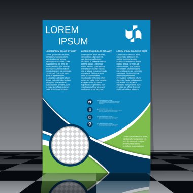 Profesyonel el ilanı vektör tasarım şablonu