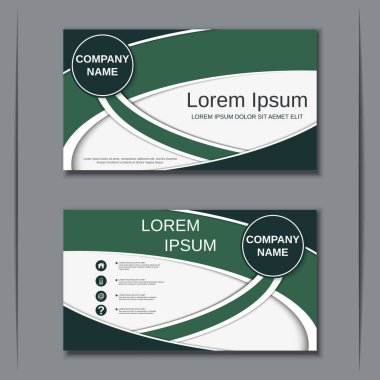 İş kartvizit vektör tasarım şablonu