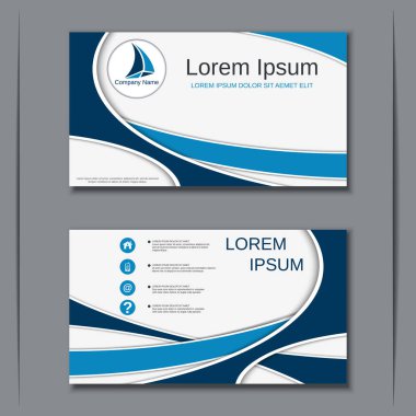 İş kartvizit vektör tasarım şablonu