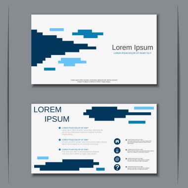 İş kartvizit vektör tasarım şablonu