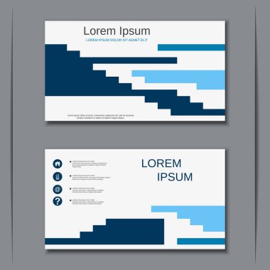 İş kartvizit vektör tasarım şablonu